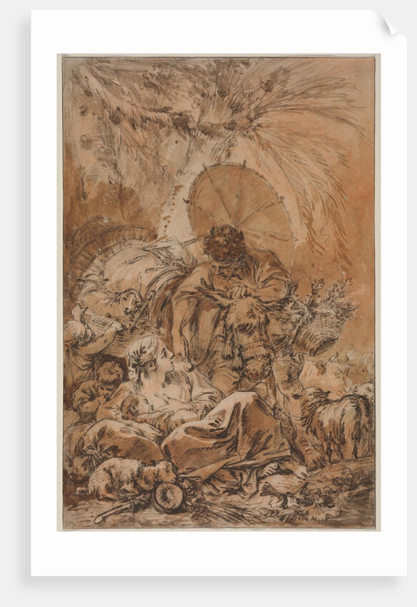 The Departure of Jacob, c. 1755 by François Boucher