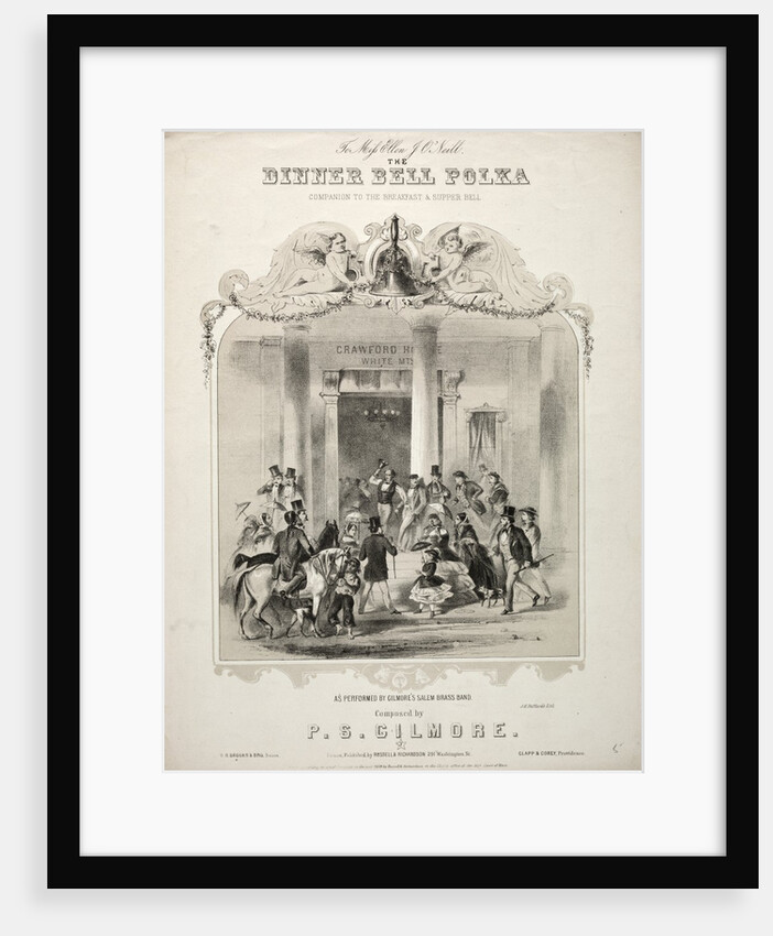The Dinner Bell Polka - Sheet Music Cover by Winslow Homer