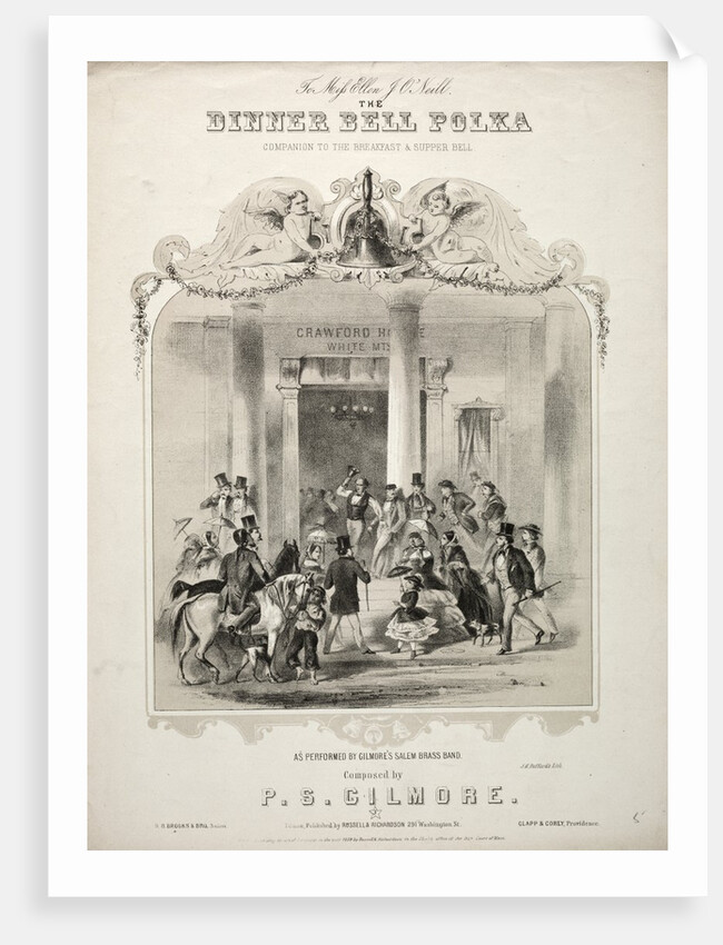 The Dinner Bell Polka - Sheet Music Cover by Winslow Homer