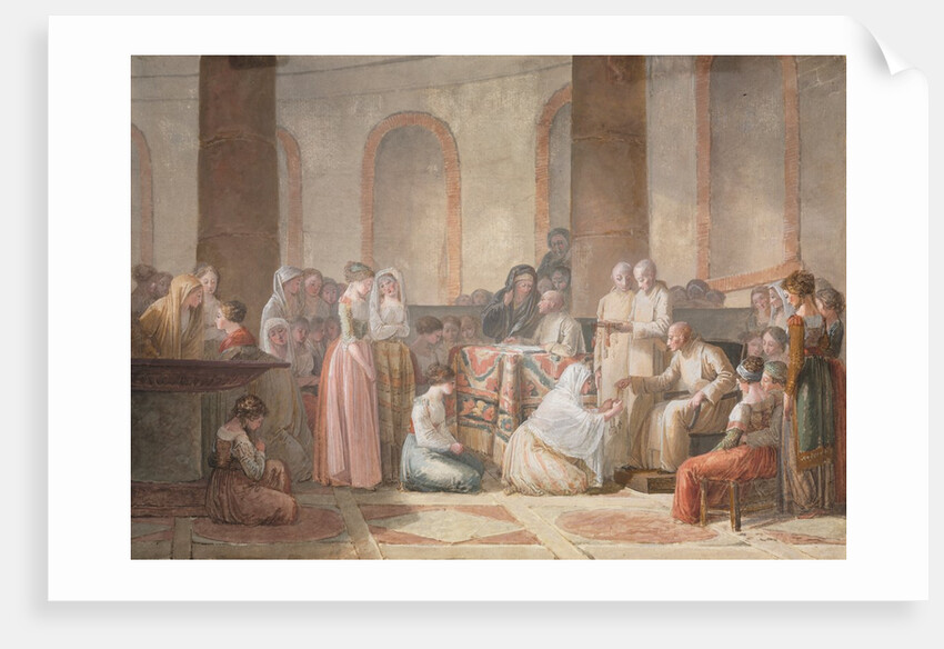 The Distribution of Rosaries, 1793 by Jean-Baptiste Mallet