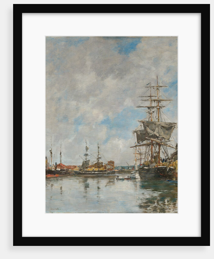 The Dock of Deauville, 1891 by Eugène Boudin