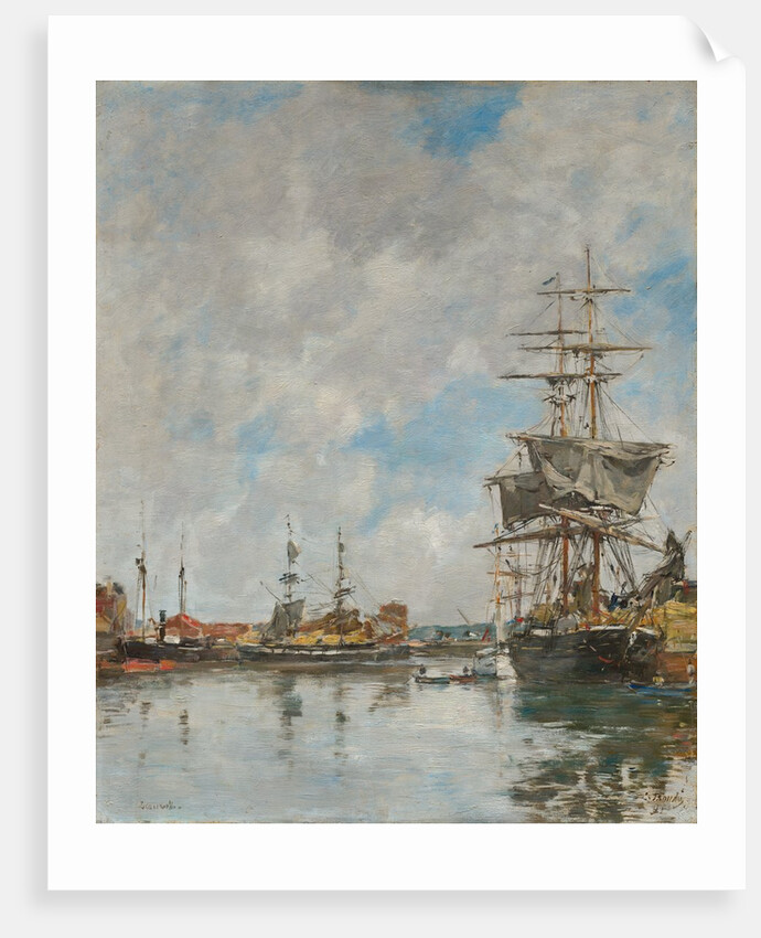 The Dock of Deauville, 1891 by Eugène Boudin