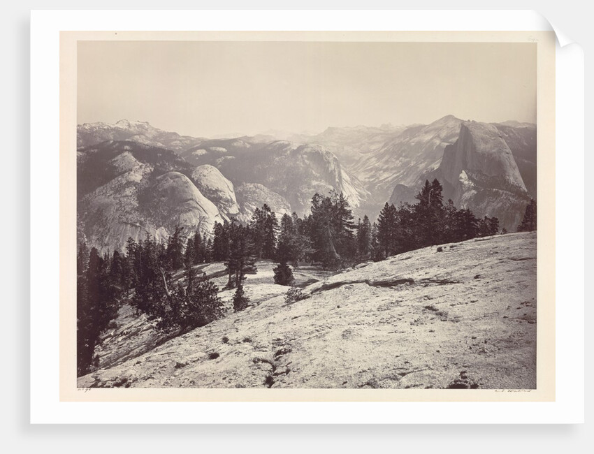 The Domes, from the Sentinel Domes, Yosemite, c. 1865-1866 by Carleton E. Watkins