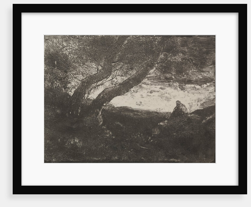 The Dreamer, original impression 1854, printed in 1921 by Jean Baptiste Camille Corot; M. Le Garrec