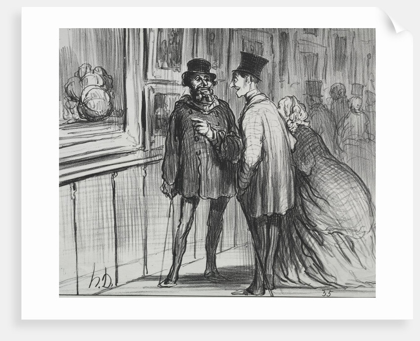 The Exhibition of 1859: The painter who had a painting refused…, 1859 by Honoré Daumier