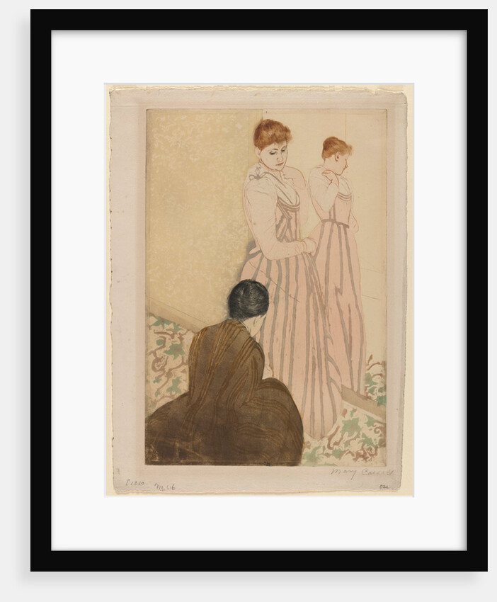 The Fitting, 1890-1891 by Mary Cassatt