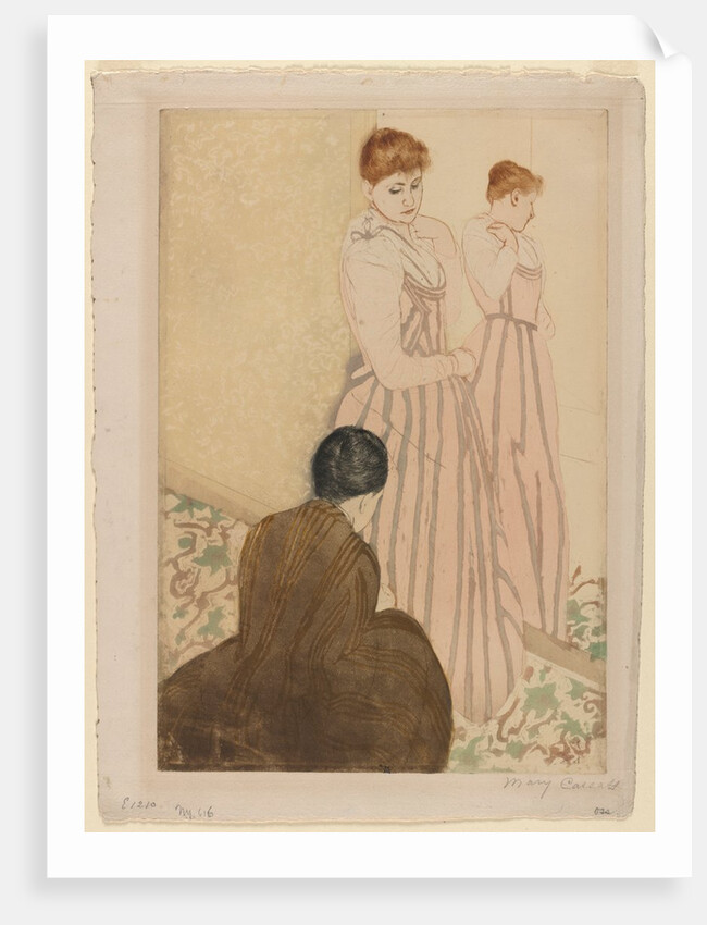 The Fitting, 1890-1891 by Mary Cassatt