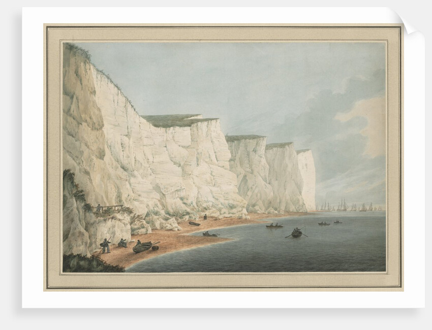 The Fleet Off the Coast, Beachy Head, c. 1790-1805 by Samuel Atkins