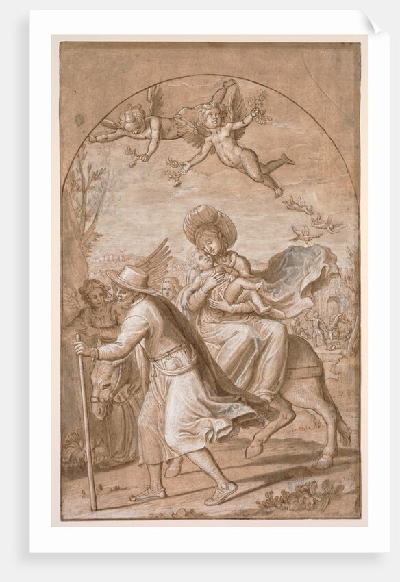 The Flight into Egypt, c. 1590 by Gregorio Pagani