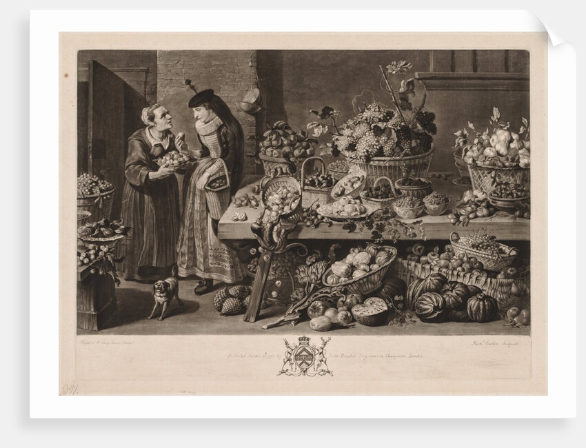The Four Markets: The Fruit Market, 1775 by Richard Earlom