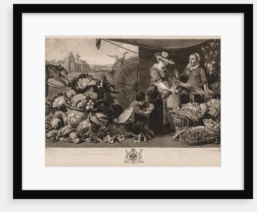 The Four Markets: The Vegetable Market, 1779 by Richard Earlom