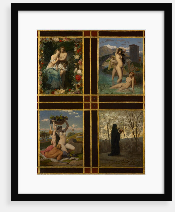 The Four Seasons, 1850 by Henry Picou; Jean-Léon Gérôme; Gustave Rodolphe Boulanger; Jean-Louis Hamon