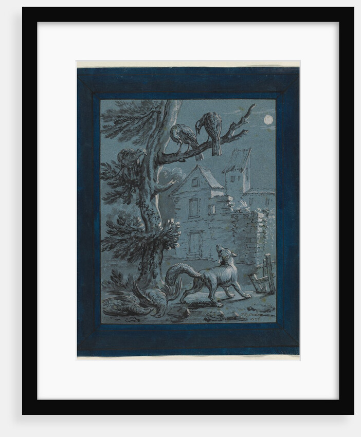 The Fox and the Turkey Hens: Illustration for the Fables of La Fontaine, 1733 by Jean-Baptiste Oudry