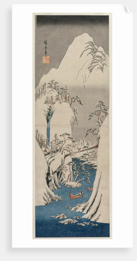 The Fuji River in the Snow, 1841 by Utagawa Hiroshige