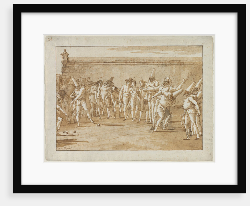 The Game of Bowls, 1790s by Giovanni Domenico Tiepolo