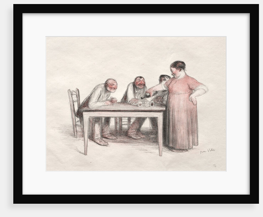 The Glass of Wine by Jean Veber
