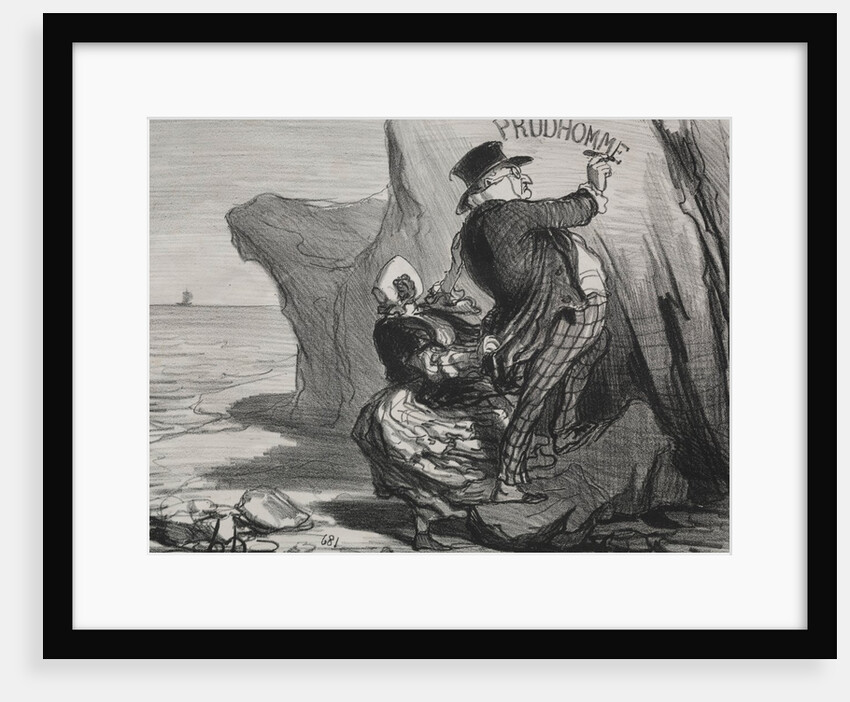 The Good Bourgeois: I want to leave an imperishable monument of our visit…, 1854 by Honoré Daumier