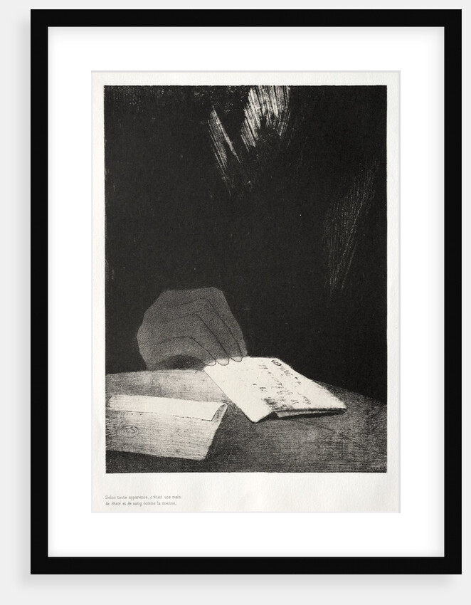 The Haunted House: It Was a Hand, Seemingly as Much of Flesh and Blood as My Own, 1896 by Odilon Redon; Auguste Clot