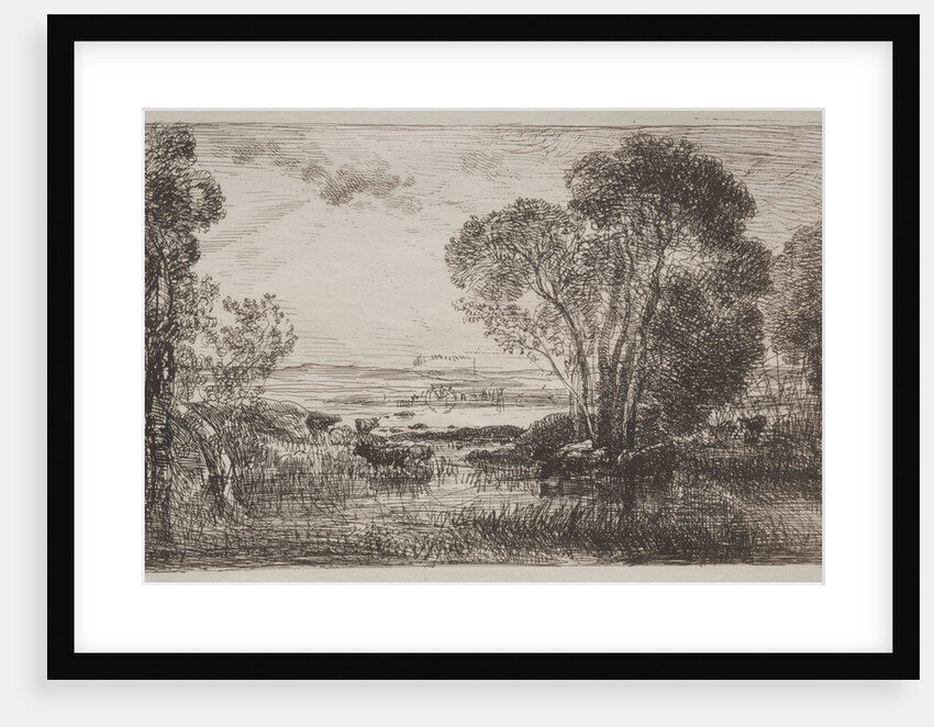 The Hydraulic Machine, original impression 1862, printed in 1921 by Charles François Daubigny
