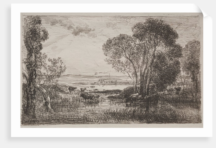 The Hydraulic Machine, original impression 1862, printed in 1921 by Charles François Daubigny