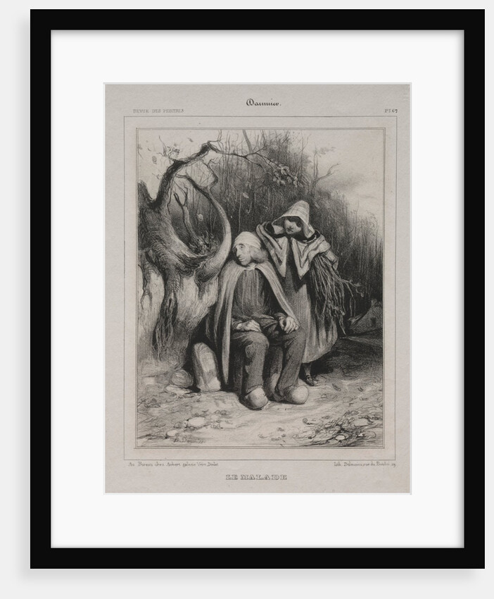 The Invalid, 1835 by Honoré Daumier; Aubert