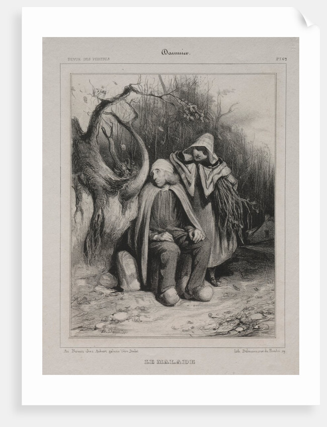 The Invalid, 1835 by Honoré Daumier; Aubert