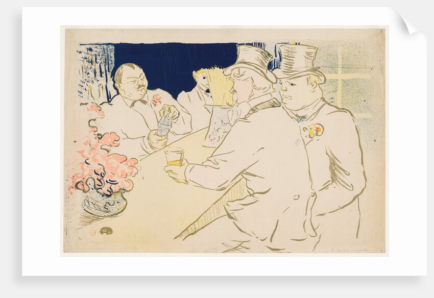 The Irish and American Bar, Rue Royale, 1896 by Henri de Toulouse-Lautrec