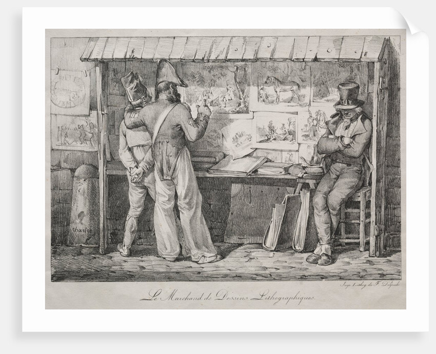 The Lithograph Dealer by Nicolas Toussaint Charlet