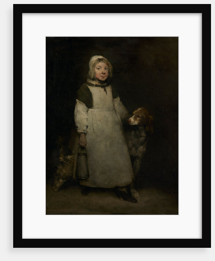 The Little Milkmaid, c. 1865 by Théodule Ribot