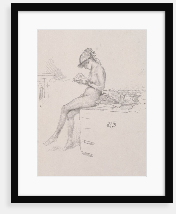 The Little Nude Model Reading, 1890 by James McNeill Whistler