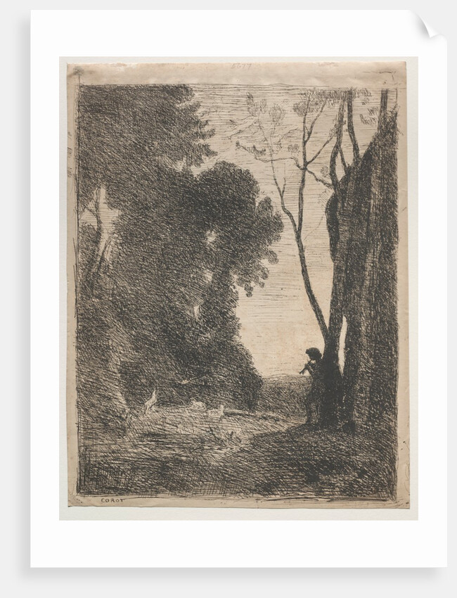 The Little Shepherd, 1855 by Jean Baptiste Camille Corot