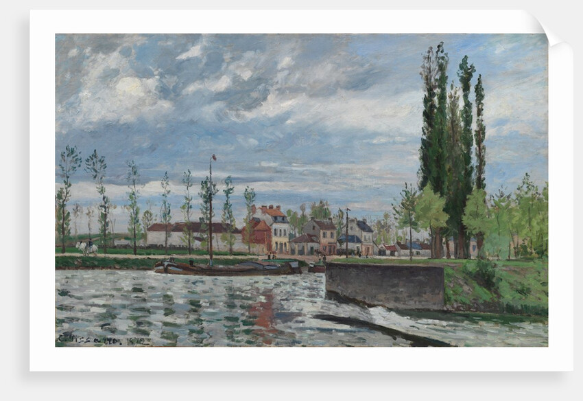 The Lock at Pontoise, 1872 by Camille Pissarro