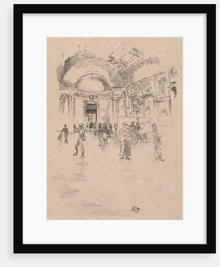 The Long Gallery, Louvre, 1894 by James McNeill Whistler