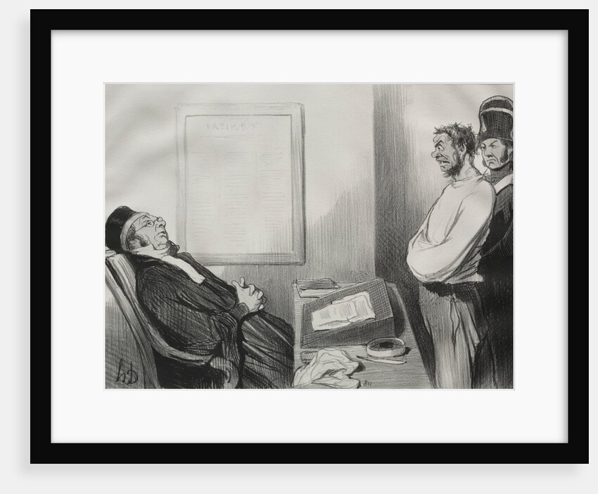 The Men of Justice, plate 15: You were hungry…That is not a Reason…, 1845 by Honoré Daumier