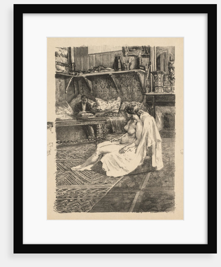 The Model Session, c. 1895 by Alexandre Lunois