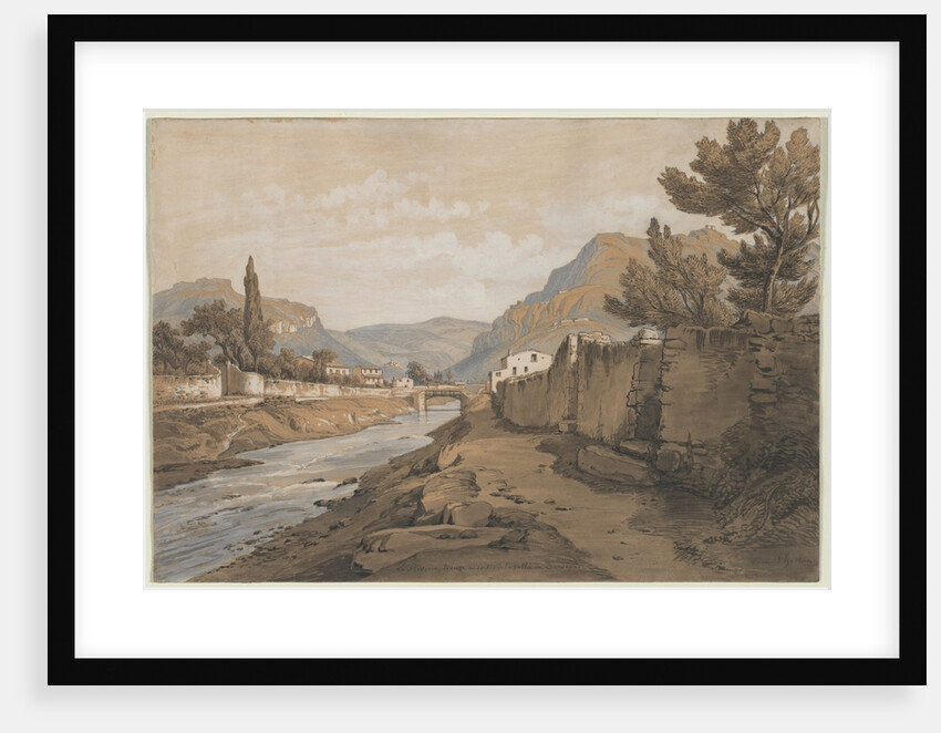 The Neuve River at the End of the Dardenne Valley, 1800s by Edouard Jean Marie Hostein