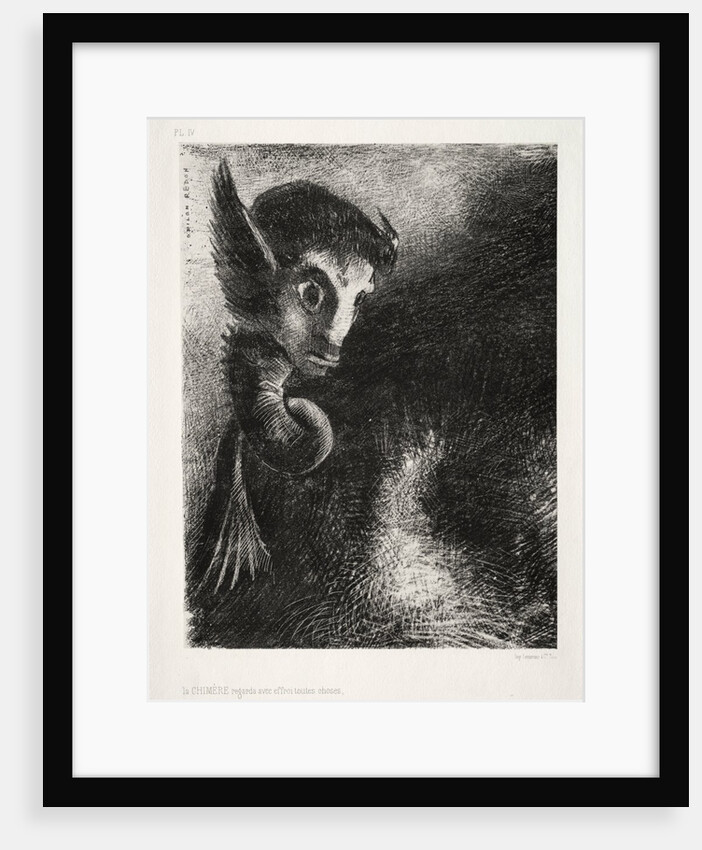 The Night: The Chimera Gazed at All Things with Fear, 1886 by Odilon Redon