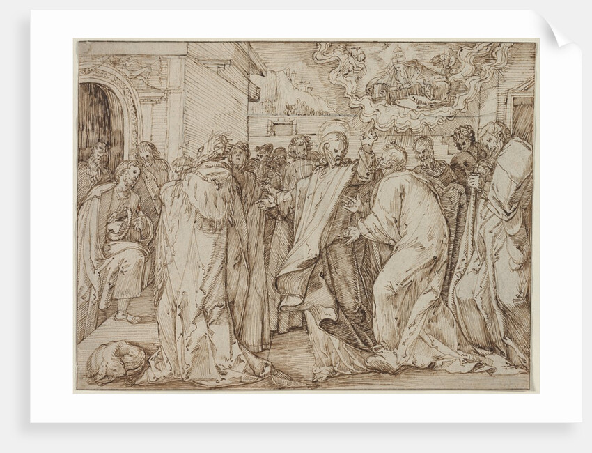 The Parable of the Tribute Money, c. 1580/1600 by Master of the Egmont Albums