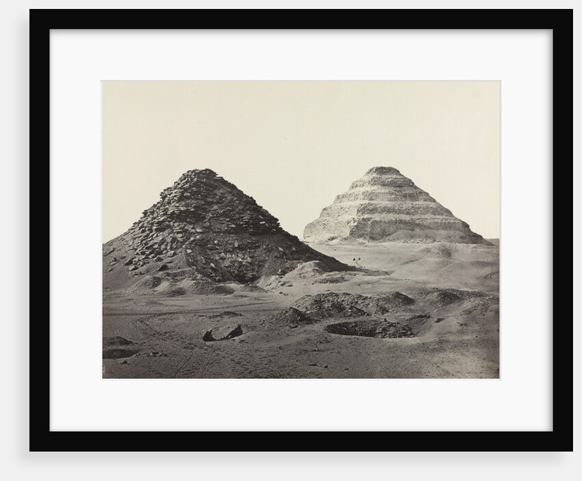 The Pyramids of Saqqara, from the Northeast, 1858 by Francis Frith; William Mackenzie