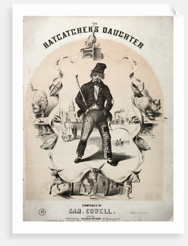 The Ratcatcher's Daughter - Sheet Music Cover by Winslow Homer