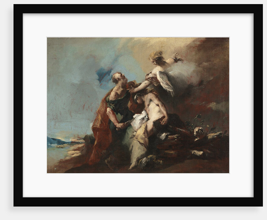 The Sacrifice of Isaac, Tobias and the Angel, The Angels Appearing to Abraham…, 1750s by Francesco Guardi