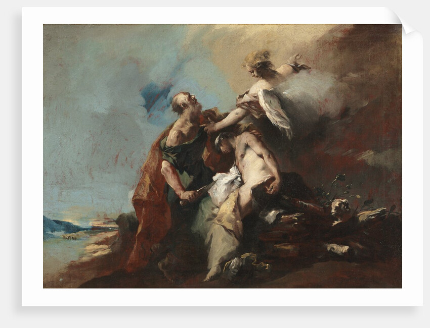 The Sacrifice of Isaac, Tobias and the Angel, The Angels Appearing to Abraham…, 1750s by Francesco Guardi