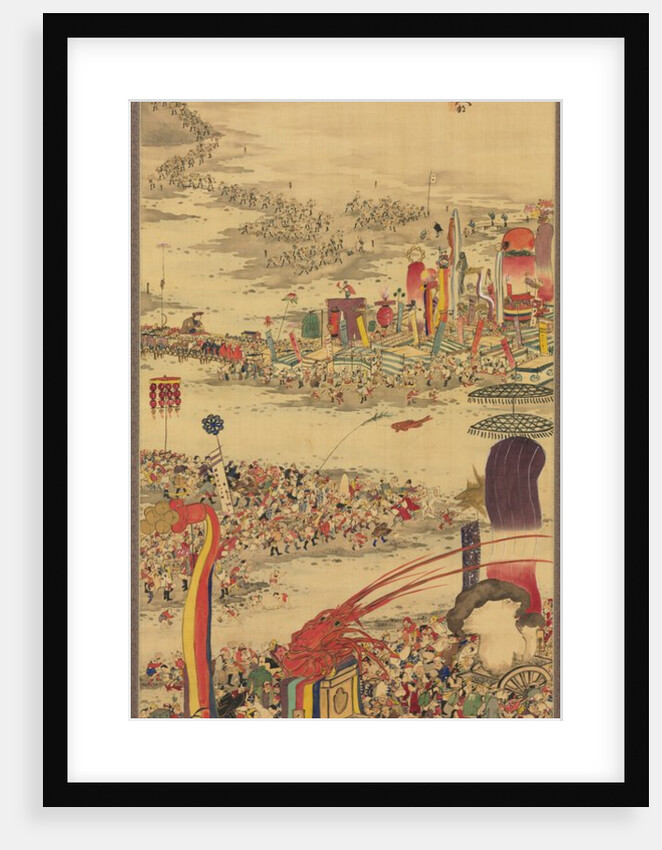The Sand-Carrying Festival, 1856 by Sakai Basai