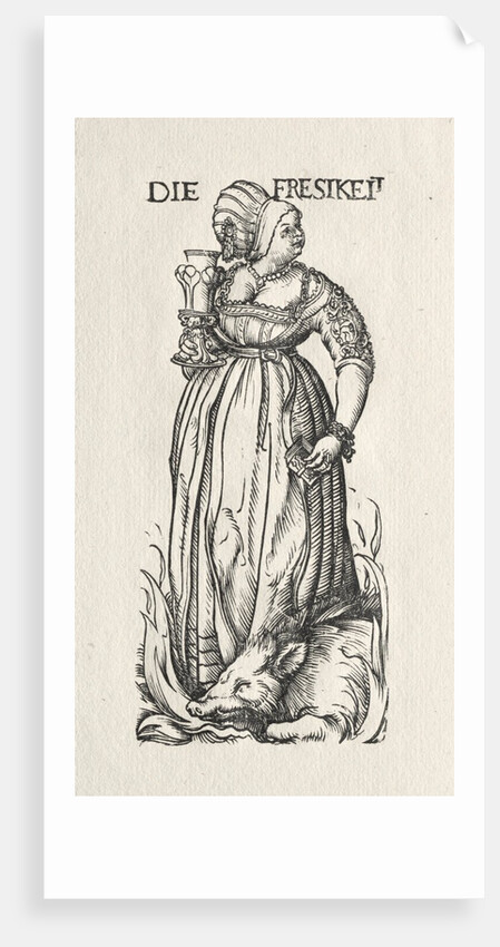 The Seven Vices: Gluttony by Hans Burgkmair