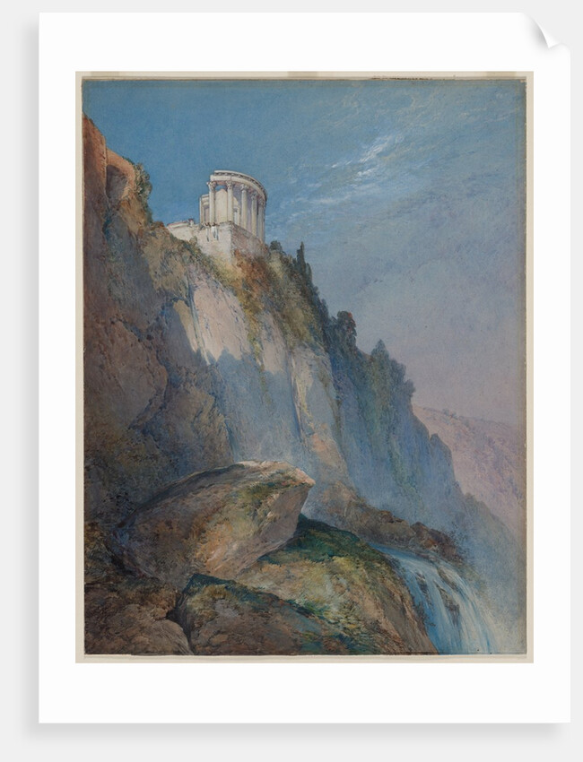 The Temple of Vesta and the Falls at Tivoli, 1859 by William Callow