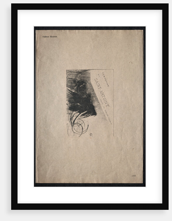 The Temptation of Saint Anthony: Cover, 1888 by Odilon Redon; Becquet; Edmond Deman