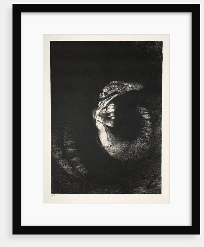 The Temptation of Saint Anthony: It Is a Skull Wreathed with Roses…, 1888 by Odilon Redon; Becquet; Edmond Deman