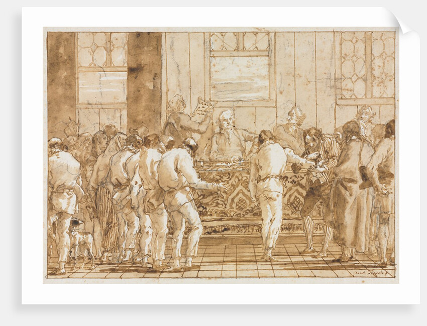 The Trial, 1790s by Giovanni Domenico Tiepolo