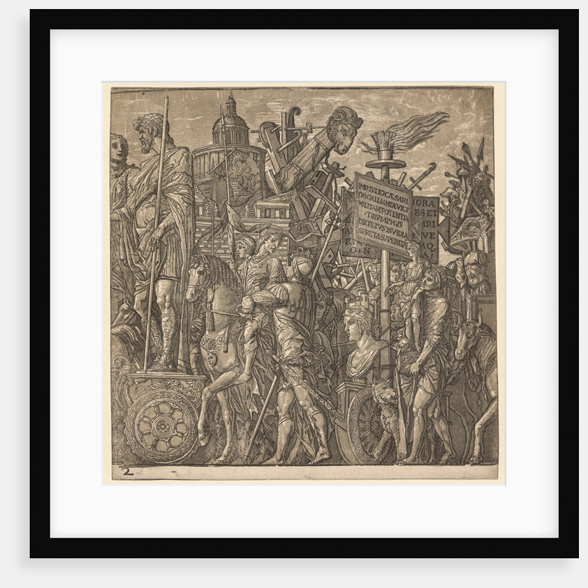 The Triumph of Julius Caesar: Colossal Statues and Siege Equipment, 1593-99 by Andrea Andreani