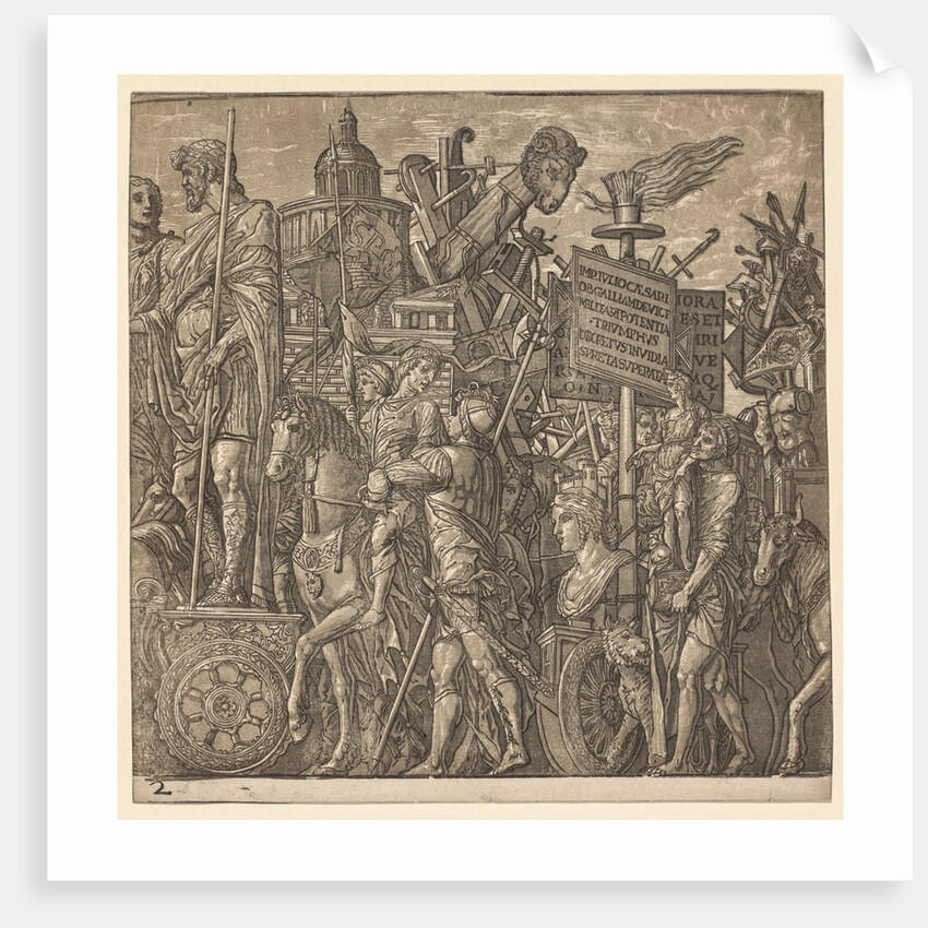 The Triumph of Julius Caesar: Colossal Statues and Siege Equipment, 1593-99 by Andrea Andreani